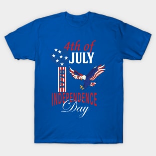 4th of July 1776  American independence day design T-Shirt